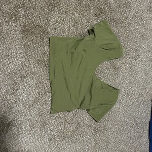 lululemon athletica bronze green align t-shirt